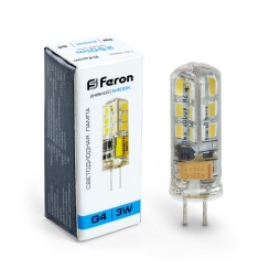 лампа светодиодная feron lb-422 25533 g4 6400к 3w, артикул 25533