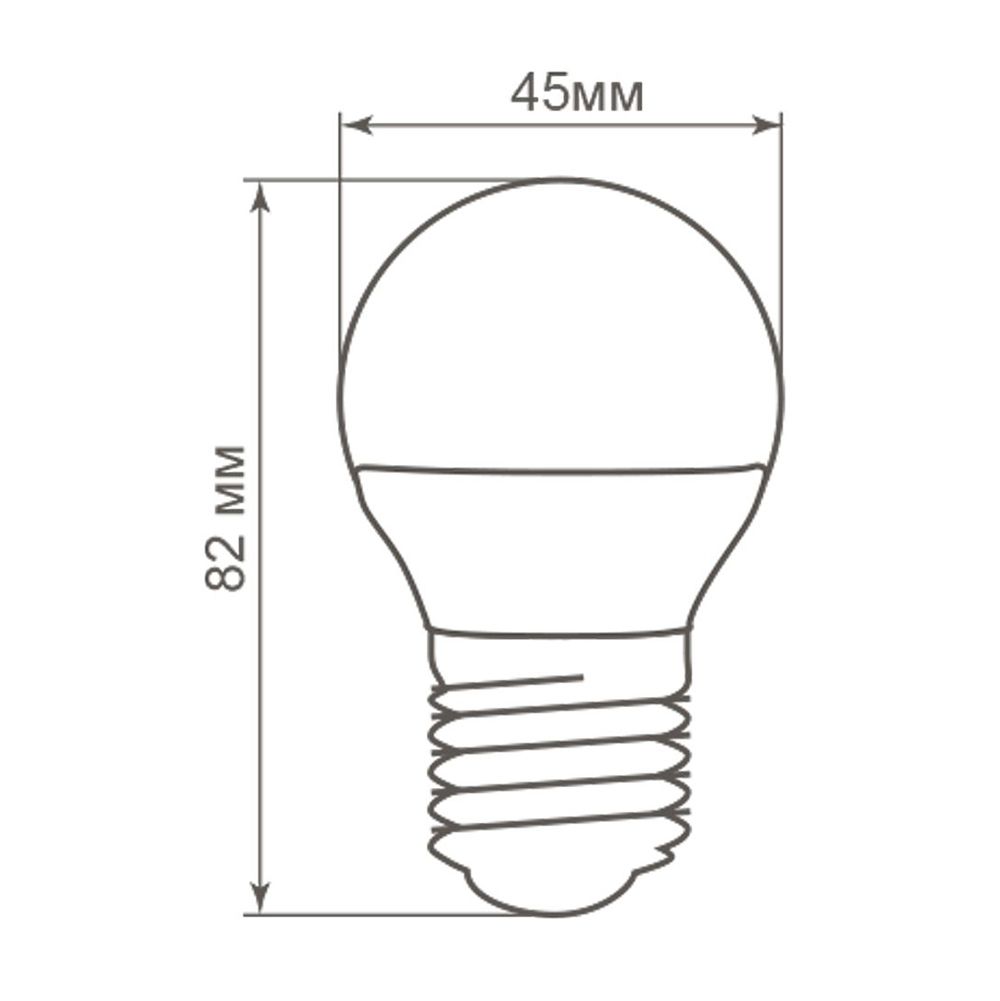 лампа светодиодная feron lb-38 25404 e27 2700к 5w, артикул 25404