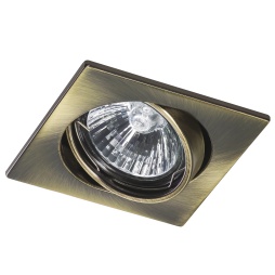 светильник точечный встраиваемый декоративный под заменяемые галогенные или led лампы lega 16 lightstar 011941, артикул 011941