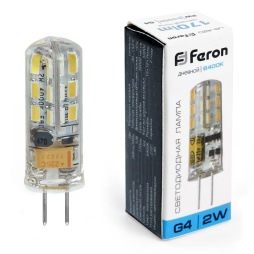 лампа светодиодная feron lb-420 25859 g4 6400к 2w, артикул 25859