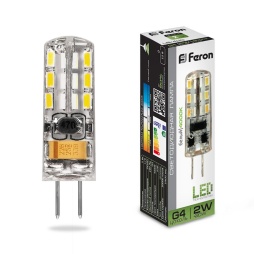 лампа светодиодная feron lb-420 25448 g4 4000к 2w, артикул 25448