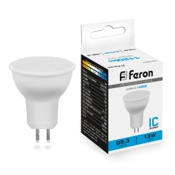 лампа светодиодная feron lb-960 38190 g5.3 6400к 13w, артикул 38190