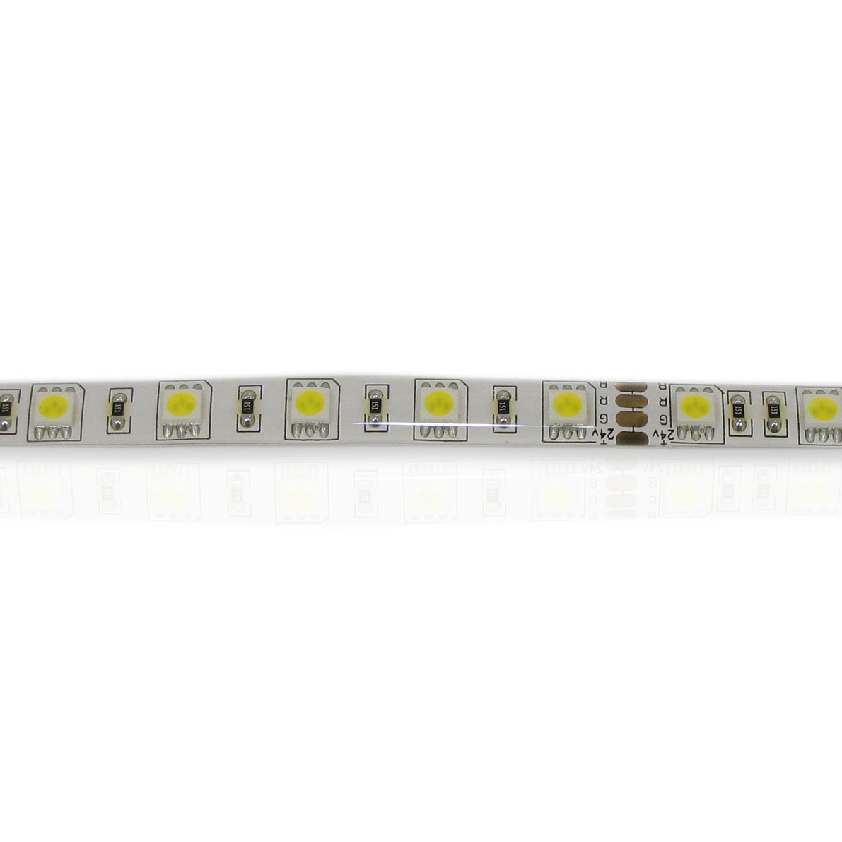 светодиодная лента standart pro class, 5050, 60led/m, warm white, 24v, ip65, артикул 30084