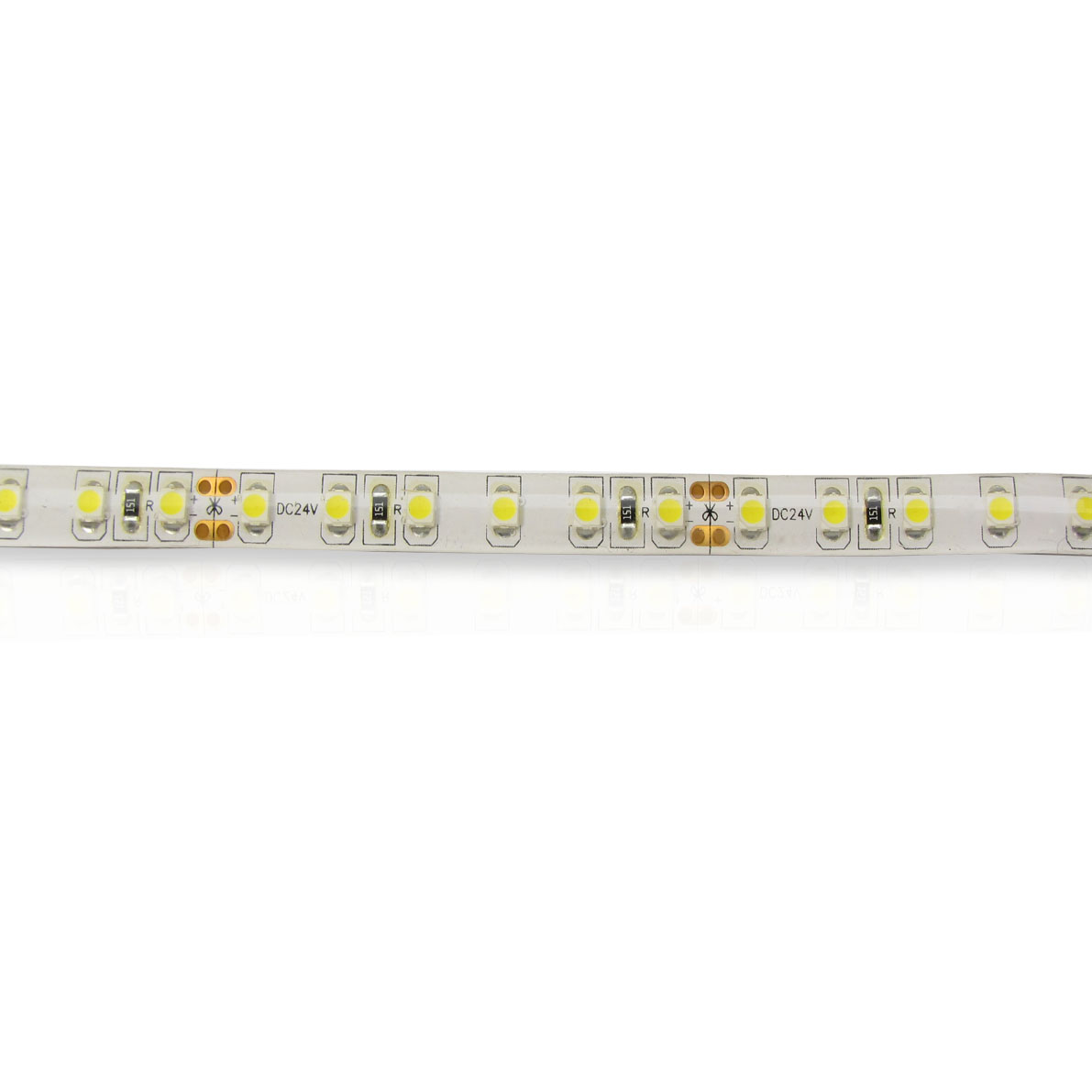 светодиодная лента standart pro class, 3528, 120 led/m, warm white, 24v, ip65, артикул 54280