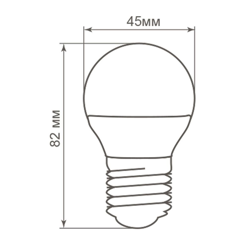 лампа светодиодная feron lb-38 25405 e27 4000к 5w, артикул 25405