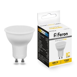 лампа светодиодная feron lb-960 38191 gu10 2700к 13w, артикул 38191