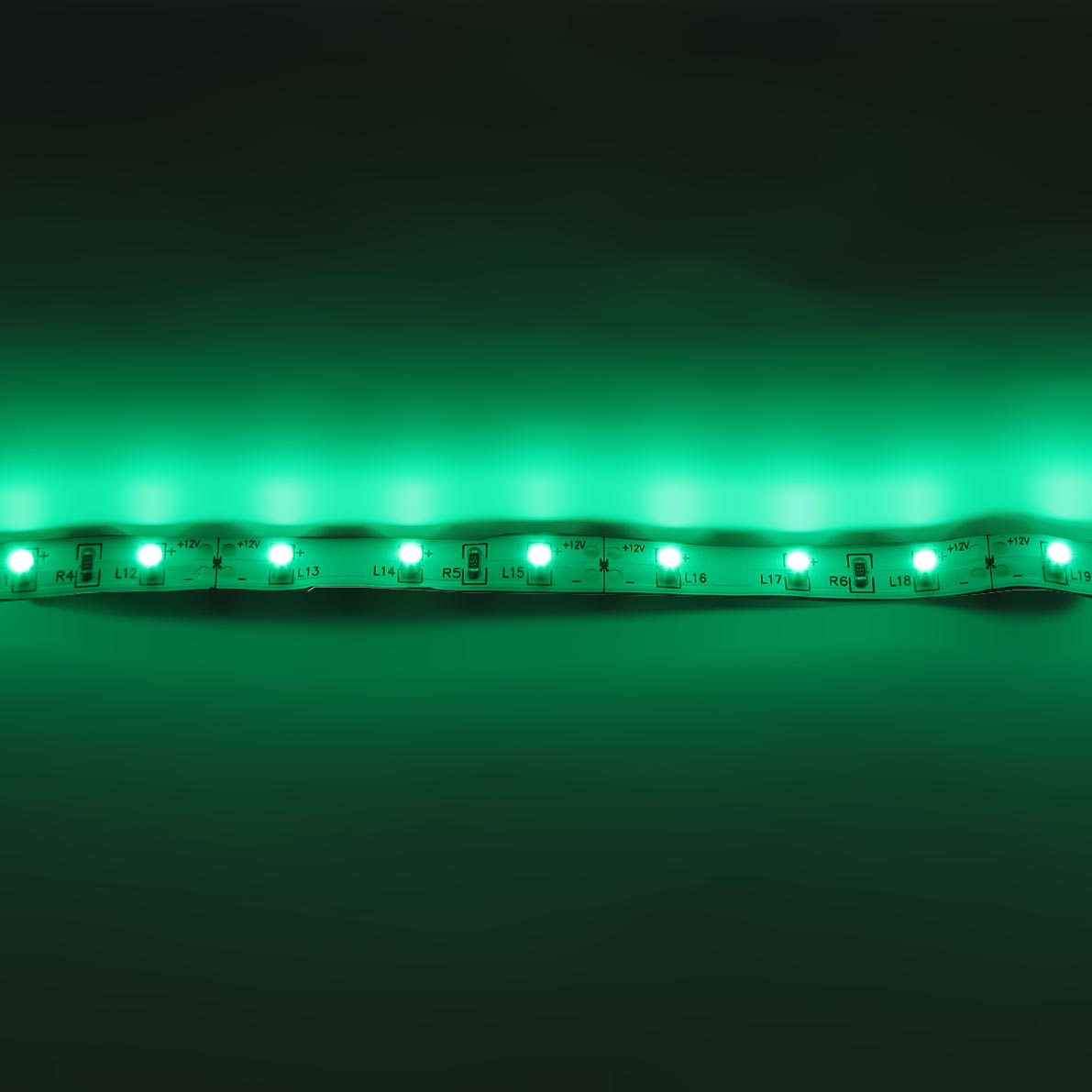светодиодная лента standart pro class, 3528, 60 led/m, green, 12v, ip33, артикул 26949