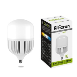 лампа светодиодная feron lb-65 25821 e27-e40 4000к 60w, артикул 25821