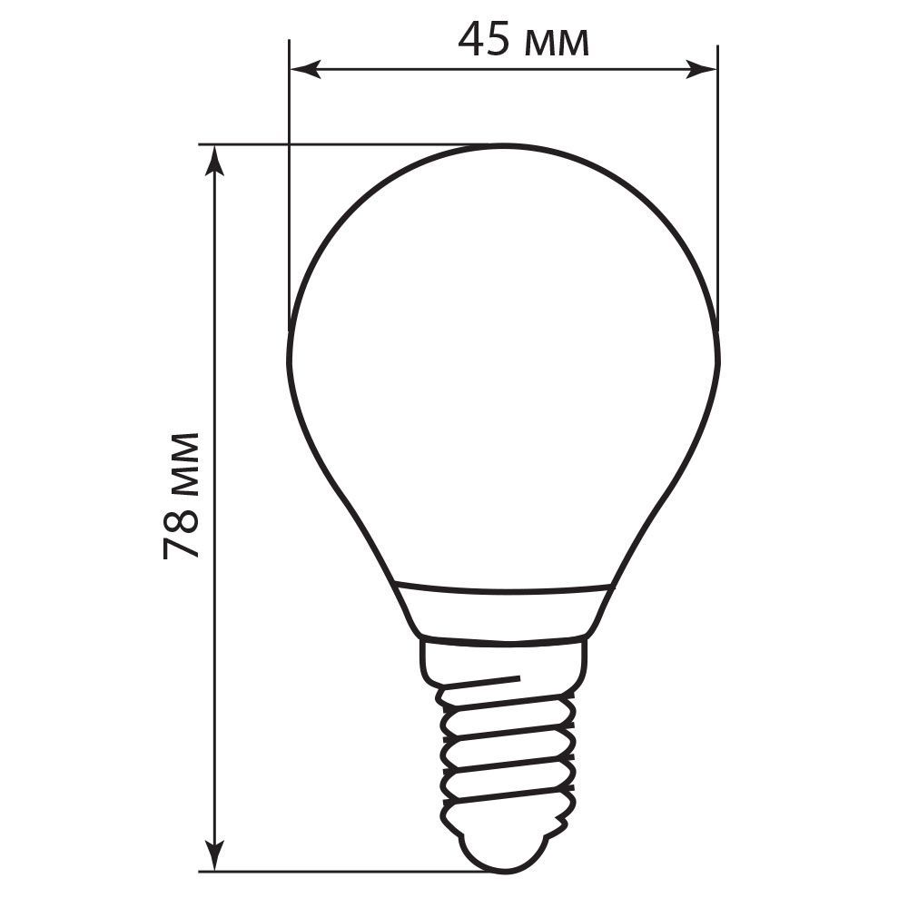 лампа светодиодная feron lb-61 25579 e14 4000к 5w, артикул 25579